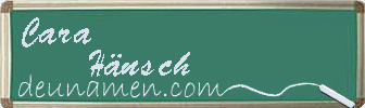Cara Hänsch Visitenkarte